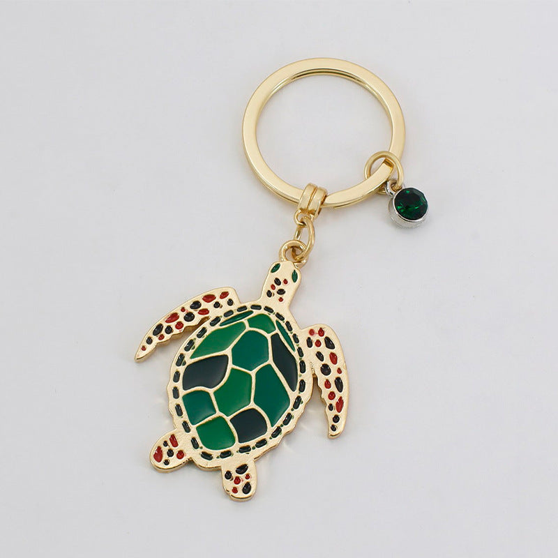 Wholesale 50PCS Creative and Exquisite Turtle Metal Keychain